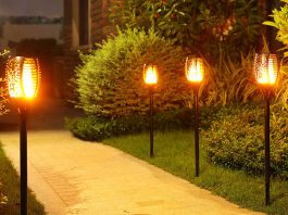 Светильники на солнечных батареях для жилья и дачи