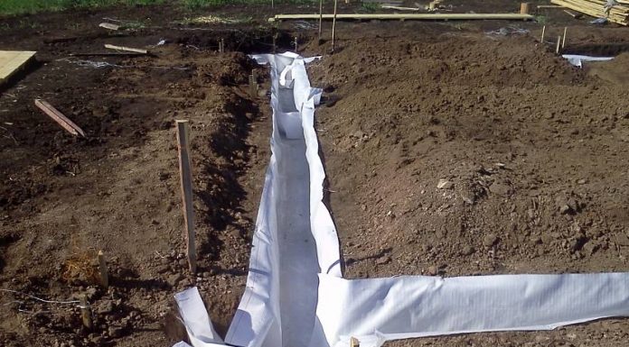 Назначение геотекстиля при обустройстве фундамента